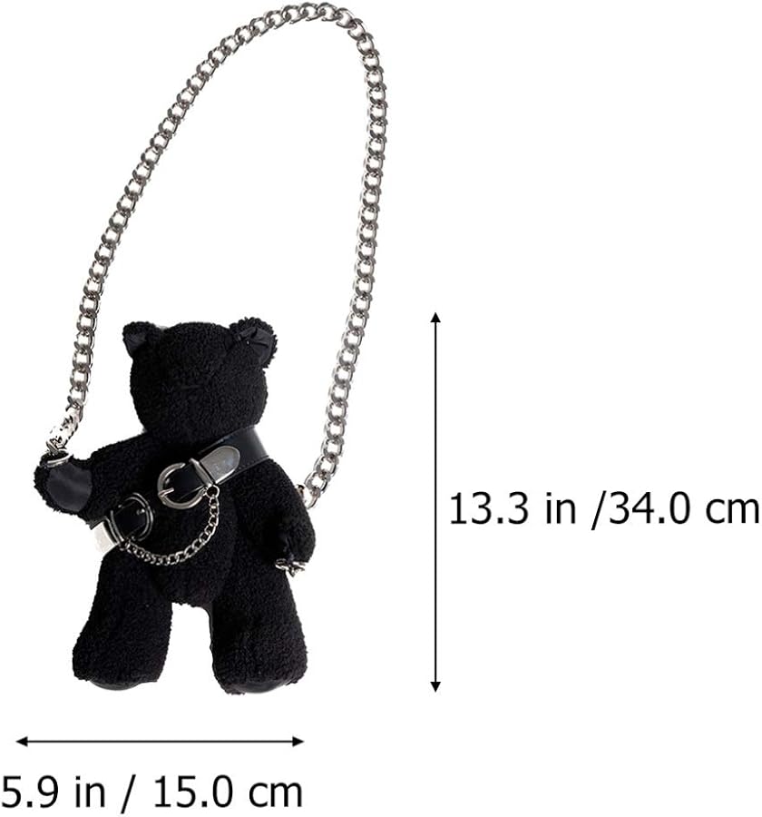 Black teddy bear purse Clearance