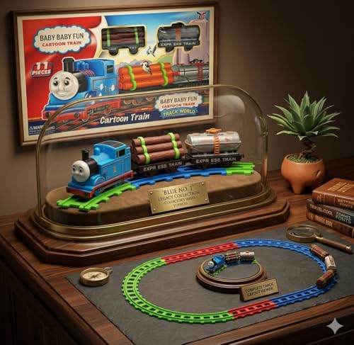 Image of 11 PCS Bullet Train Toys for Kids 3+ | High Speed Battery Operated Classic Retro Train for Boys and Girls Birthday Gift for Children Electric Locomotive Engine Metro Educational | Decor Items
