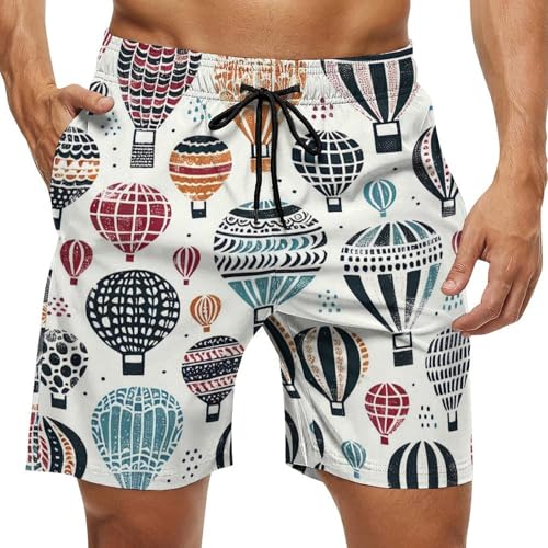 Pink Cowgirl Boots Cute Men's Swim Trunks Board Shorts Mesh Liner Bathing Suits Quick Dry Beach Swimwear Pocket