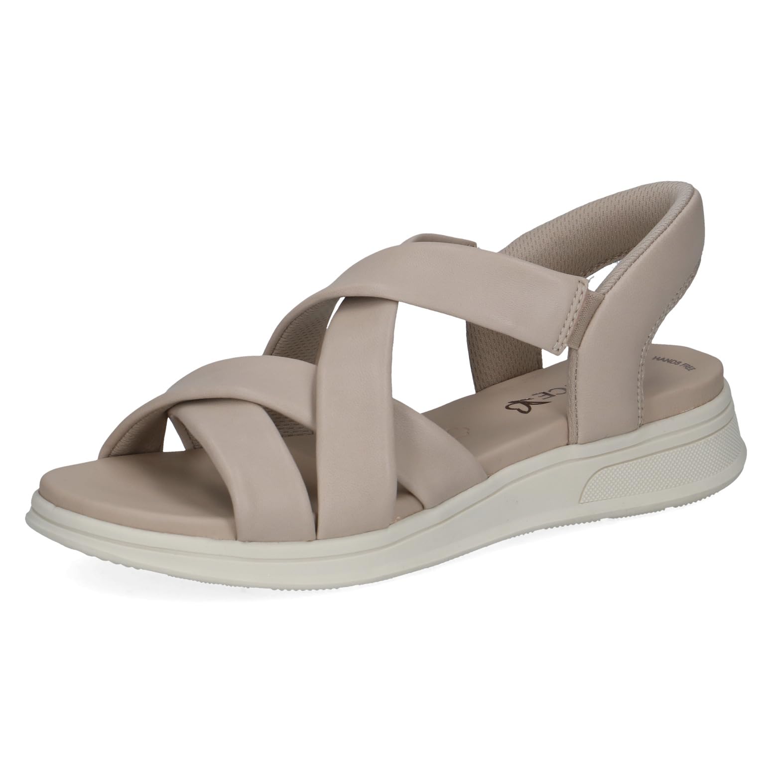 Caprice Sandalia plana para mujer 9-28209-46, color beige, talla 38 EU