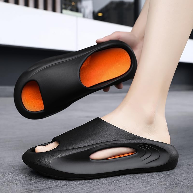 Slippers Slides for Men Non-Slip Cloud Slides House Bedroom Shoes Shower Quick Drying Sandals Indoor and Outdoor Beach Garden Travel2