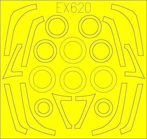 EDUARD EX620 Mask TFACE F-16C/N une finition parfaite au 1/48