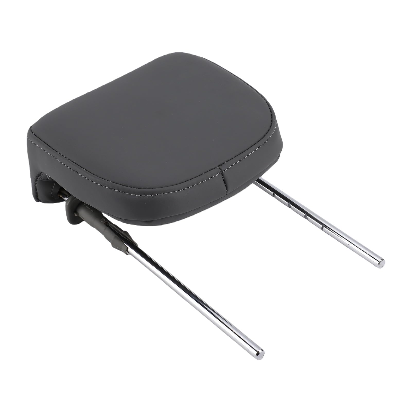 KIMISS Appui-tête de Siège de Voiture, Support de Cou, Cuir PU, Mousse à Mémoire de Forme, Oreiller de Cou de Voiture, Hauteur Réglable, Espacement des Trous de 150 Mm, Remplacement