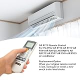 EIMSOAH Zamienny Pilot Zdalnego Sterowania AR RY12 do Klimatyzatora, z Wyraźnym Wyświetlaczem, Kompatybilny z AR RY18 RY19 RY14 RAH2U RAH1U RAC1C RY17 RY16 RY15