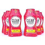 Clear Theory Water Flavoring Drops with Electrolytes, Water Enhancer Liquid Flavored Water Drink Mix, Hydration for Kids, Vegan, Gluten Free, Low Calorie, Fruit Punch, 6 Pack, 1.62 Fl Oz Bottles