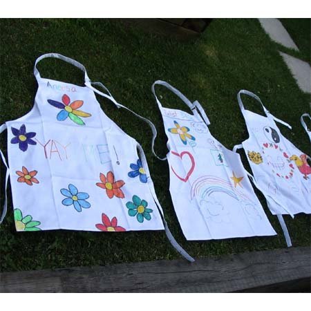 Twinklebelle White Kids’apron And Chef Hat Set For Kitchen, Dress-Up Or Craft Party (M: 3-9 Years) #TOP4
