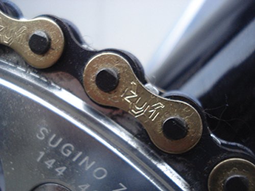 Izumi V Super Tough Cycling Chain 1/2" X 1/8" Gold/Black #TOP3