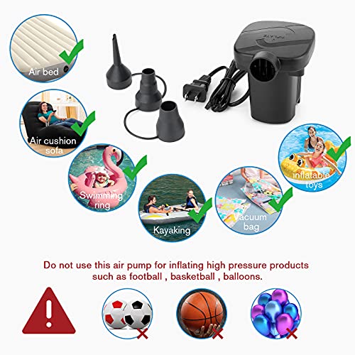 Bestrip Air Mattress Twin Size Inflatable Bed With Electric Air Pump Single Camping Blow Up Mattress, Camping Accessories (Brown) #TOP6