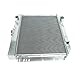 Smileracing CC340 3 Row Full Aluminum 20''Wide Core Radiator Compatible with 1963-1970 Ford Fairlane Falcon Galaxie 1967-1968 Mercury Cougar AT/MT