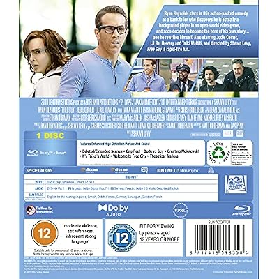 Free Guy Blu-ray [2021] [Region Free]