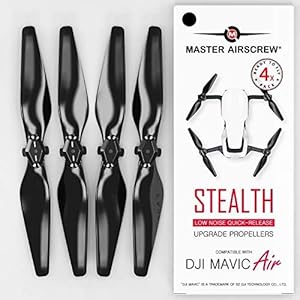 Master Airscrew Stealth Propellers voor DJI Mavic Air – Zwart, 4 stuks