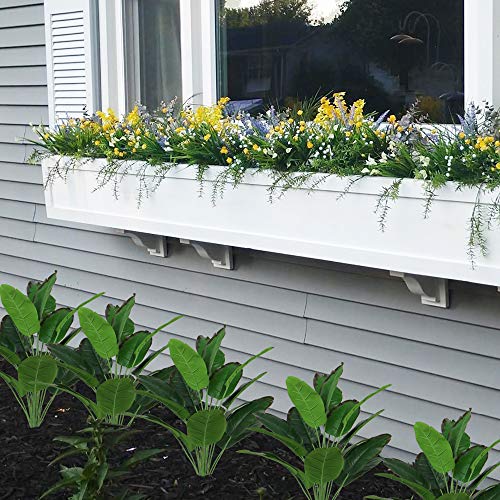 Artificial Palm Plants Banana Leaves Faux Platic Turtle Leaf 32 Inch Fake Tropical Large Bird Of Paradise Tree Leaves Imitation Leaf For Indoor Outside Home Décor (2) #TOP4