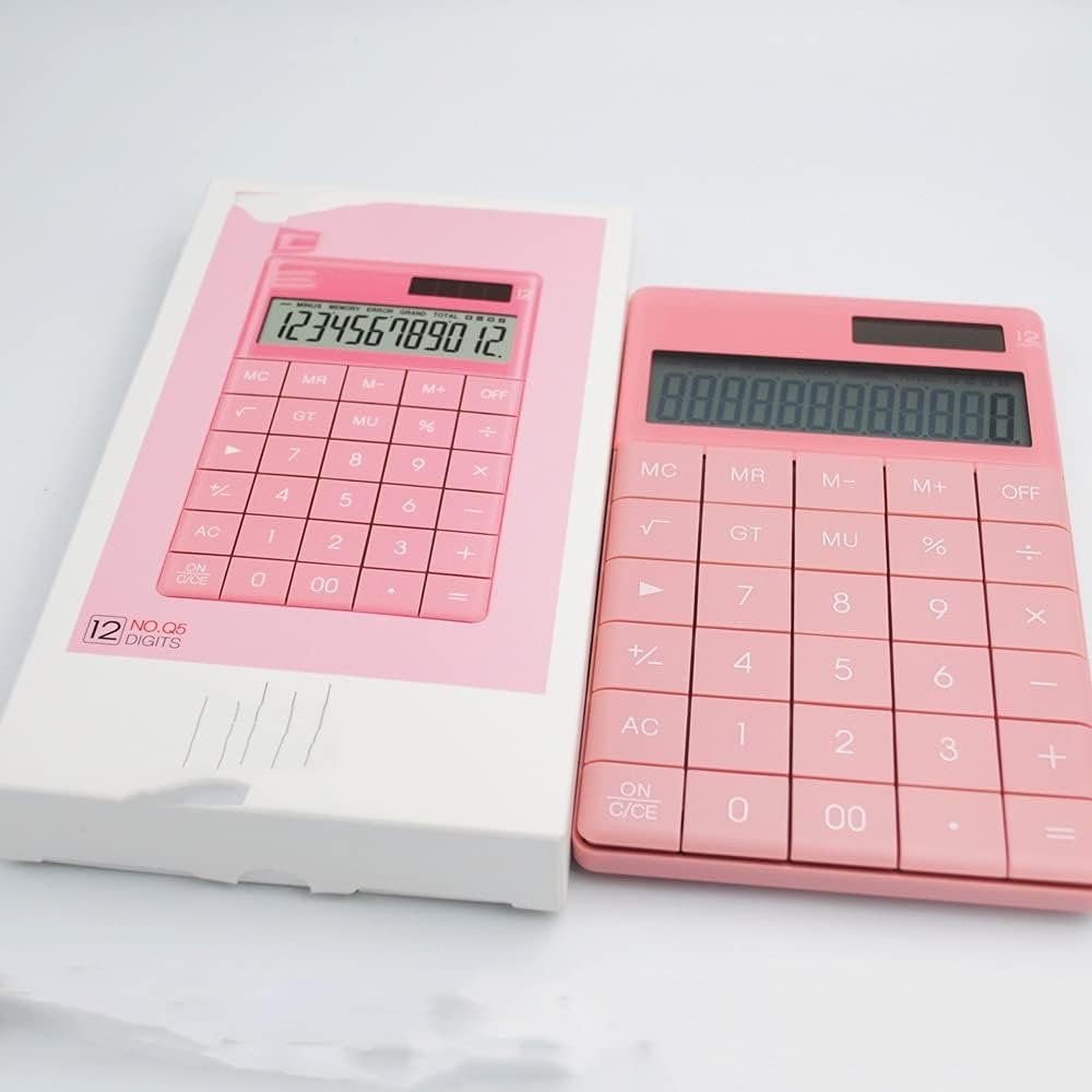 12 Digit Desktop Calculator Large Big Buttons Financial Business Accounting Tool Solar Power