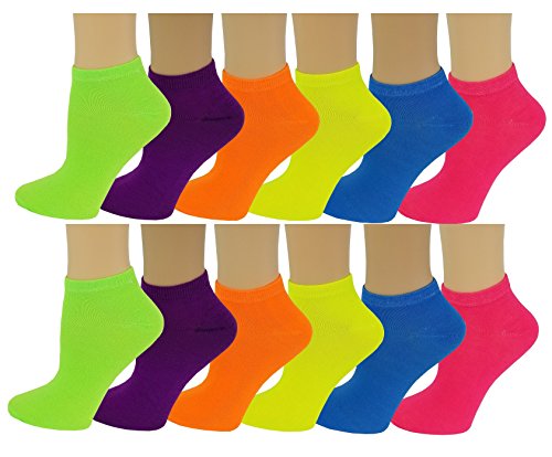 Image of SUMONA Differenttouch 12 Pairs Pack Women Low Cut Colorful Fancy Design Ankle Socks