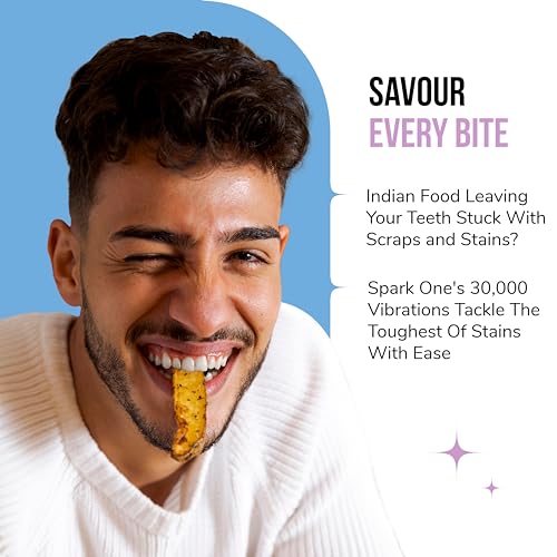 Caresmith SPARK One Electric Battery Toothbrush | Electric Tooth Brushes for Adult | AA Battery Provided | 30000 Strokes per Minute (Purple, 1) - Image 3