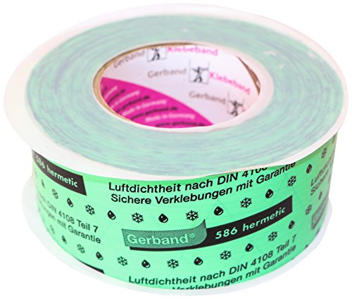 Klebeband Dampfsperre Gerband 586, grün, innen, 60mm x 25m