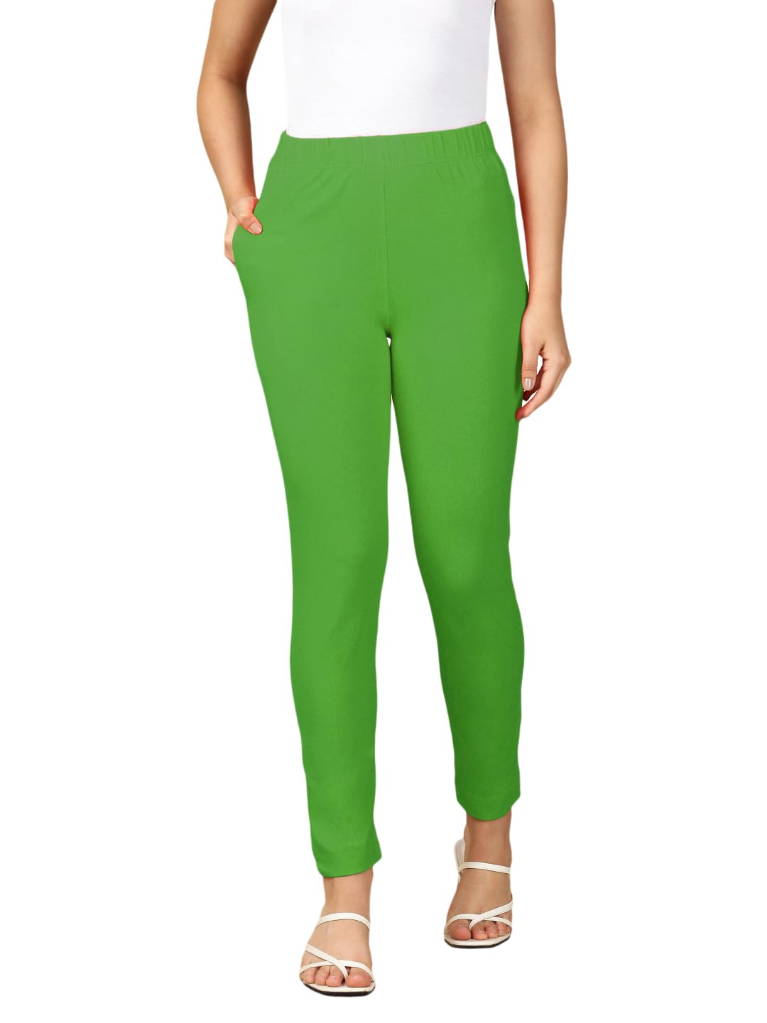 pynk Solid Premium Cotton Lycra Kurtipant for Women with Pocket|Regular Fit Elastic Waist Full Length Women Kurtipant |Kurtipant with Pockets - Free Size-picture-24