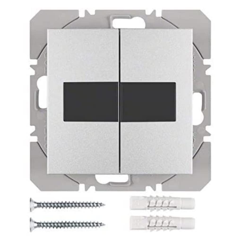 Pulsador superficie KNX radio Berker double bouton solaire sans pile
