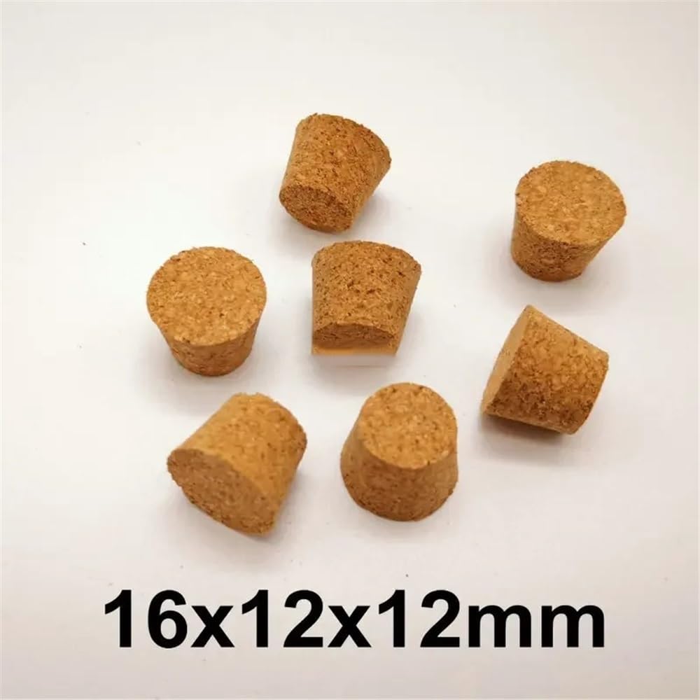 Drewniane zatyczki do probówek laboratoryjnych 16 x 12 mm, małe miękkie nakrętki do szklanych butelek, do eksperymentów Sprzęt laboratoryjny