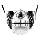 eBouitk - Mascarillas para Halloween con ranura para filtro, Reutilizables, transpirables, lavables a 60 grados