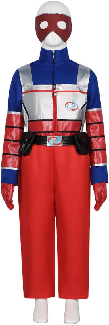 Boys Superhero Henry Suit Danger Halloween Cosplay Costume Outfit Jacket Vest Pants Battle Uniform with Mask - Image 2