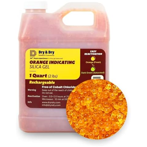 Dry & Dry Orange Silica Gel Desiccant Beads Cover