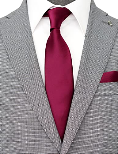 Image of Classic Tie and Pocket Square Set for Men, 3.2-Inch Standard Width