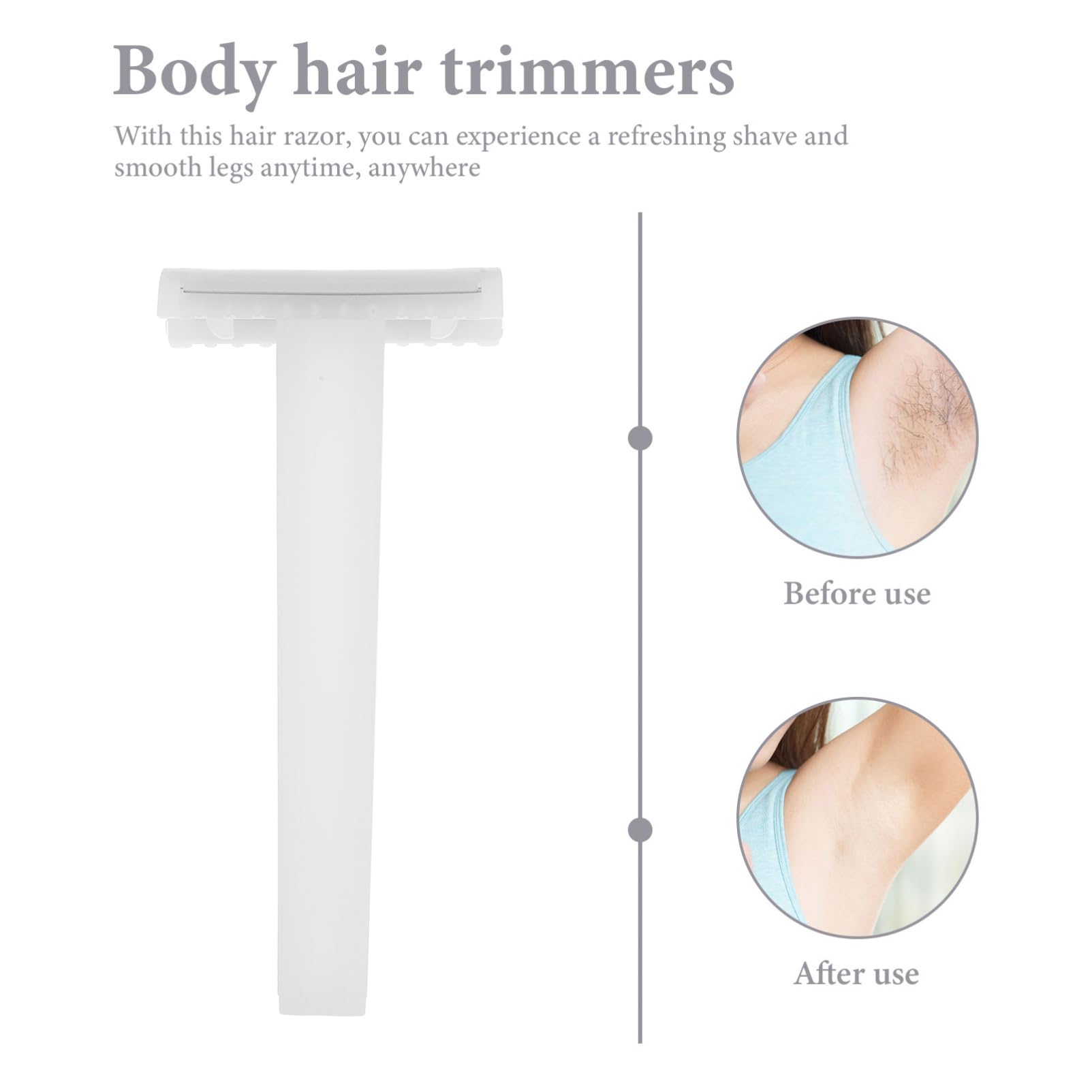 LIFKOME Safe 10 Pcs Women's Men's Disposable Razors Double Blade Hair Removal Shaver Compact for Every Occasion