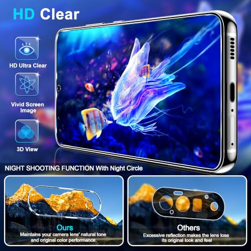 Image of 3 Pack for Google Pixel 11 XL Screen Protector Tempered Glass + 3 Pack Camera Lens Protector, Military Grade Shatterproof, 9H Hardness, Fingerprint Unlock,Case Friendly 6.8 Inch