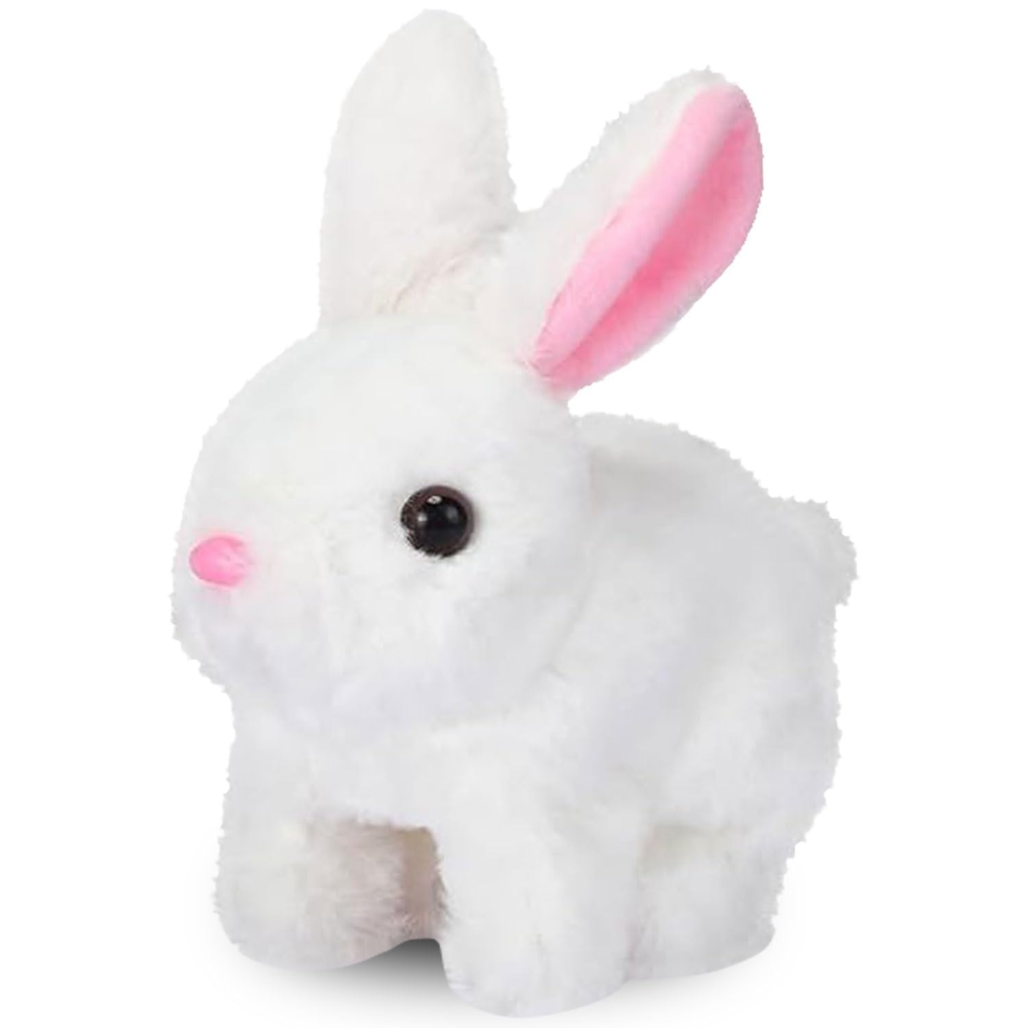 YeahBoom Hüpfendes Kaninchen,Hase Elektrisch Spielzeug,Hüpfendes Kaninchen Spielzeug,Plüschhasenspielzeug,Osterhase Stofftier Klein,Interaktives Elektronisches Haustier,Hasen Kuscheltiere Klein