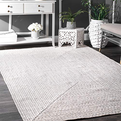 nuLOOM Lefebvre Braided Indoor/Outdoor Rug, 6' x 9', Ivory