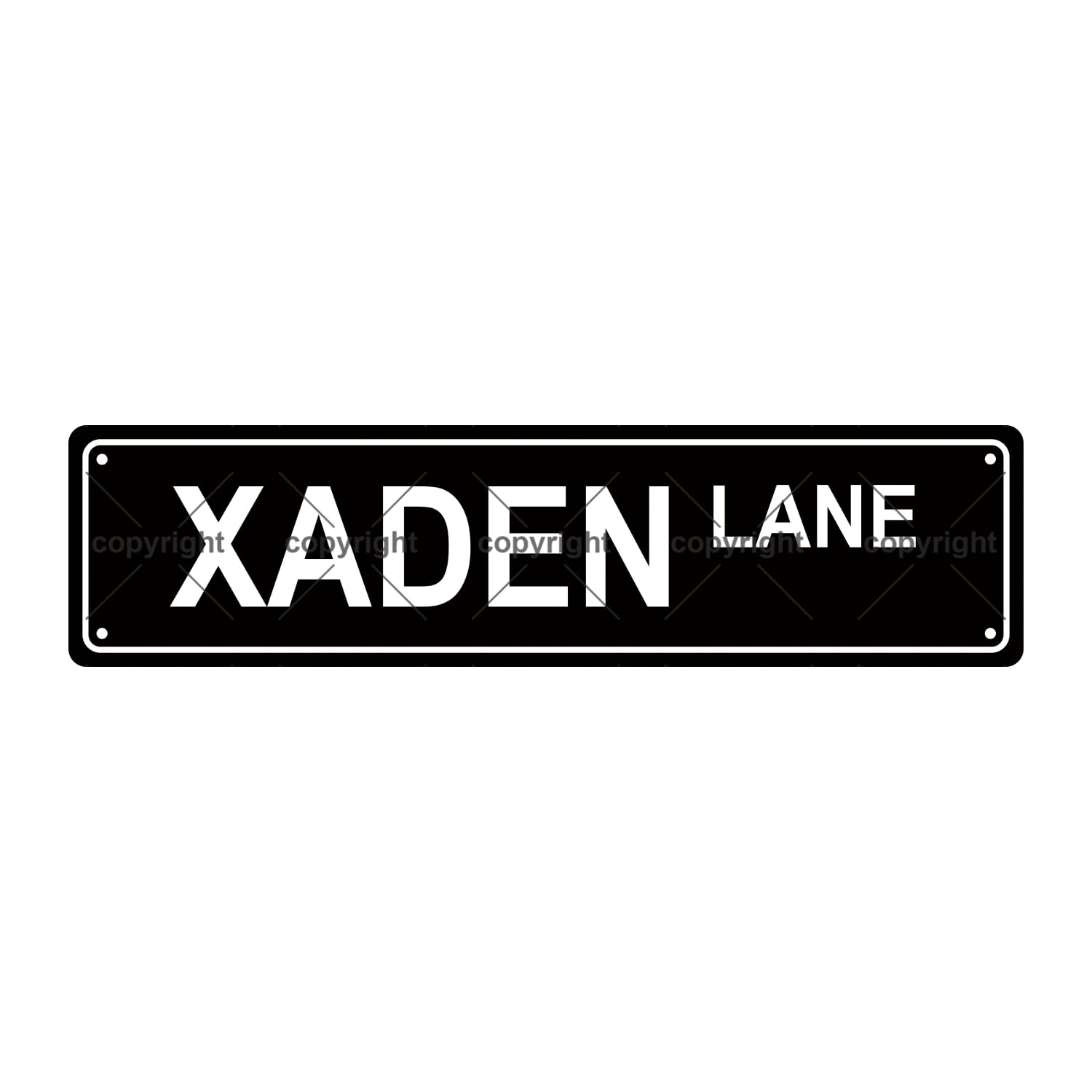 XADEN Lane Bookshelf Metal Tin Street Sign Bar Cafe Garage Cave Home Room Wall Bathroom Farmhouse Garden Porch Patio Decor,4x16 Inch