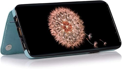 Miniatura 6 de Funda de teléfono para Samsung Galaxy S9 Plus con protector de pantalla de vidrio templado, tarjetero y soporte para tarjetero, soporte para celular