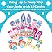 Bibalabili Crazy Socks for Kids - Cute Girls Knee High Silly Socks Fun Madmia Style Colorful Cute Animal Knee High Socks (Cute Unicorn)