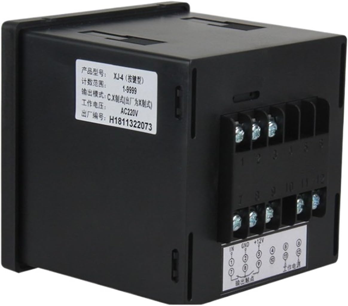 Digital Counter Digital Counter, XJ-4, 96X96mm, 4 Digits, Preset Number Counting Relay X, C Format(AC220V)