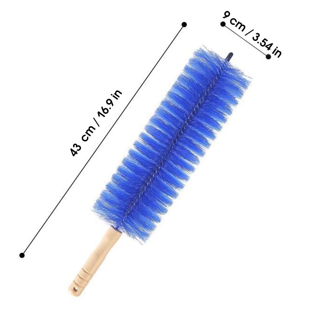 Cepillo de limpieza de ventilador, plumero de cabeza de microfibra flexible para telarañas y polvo, limpiador reutilizable para ventiladores de techo, rejillas de ventilación, persianas, cortinas y