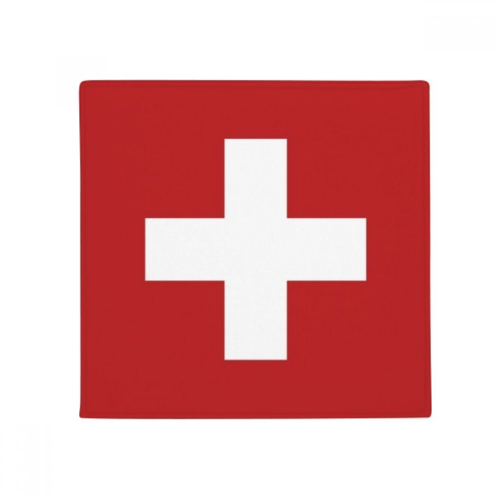 Tapis antidérapant Suisse drapeau national 80cm pour sol de cuisine et entrée de maison