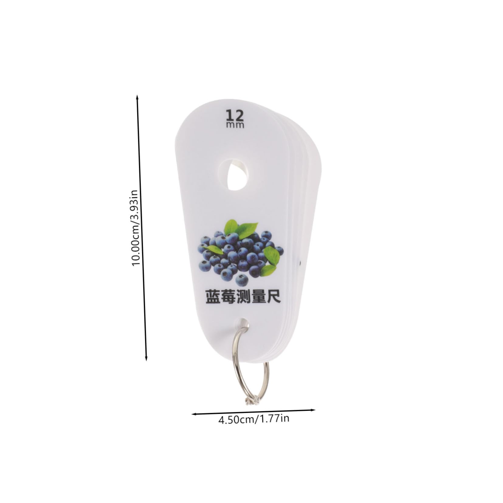 GALPADA Convenient Diameter Ruler Fruit Measuring Gauge Easy to Use Portable Set