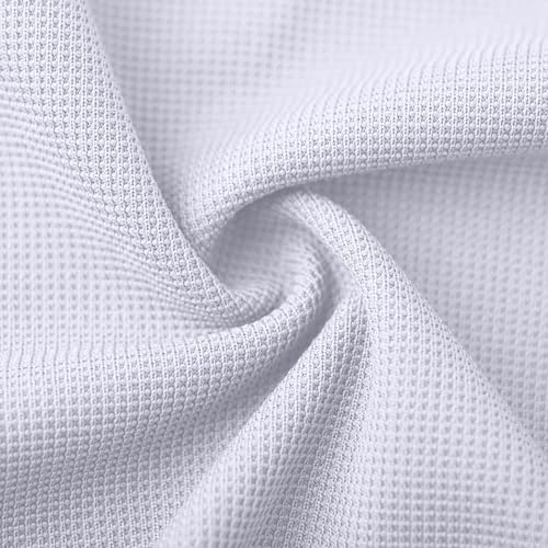 Mens Henley Shirts Waffle Long Sleeve Sweater Lightweight Basic Sweatshirt Fashion Casual Button Collar T Shirts4