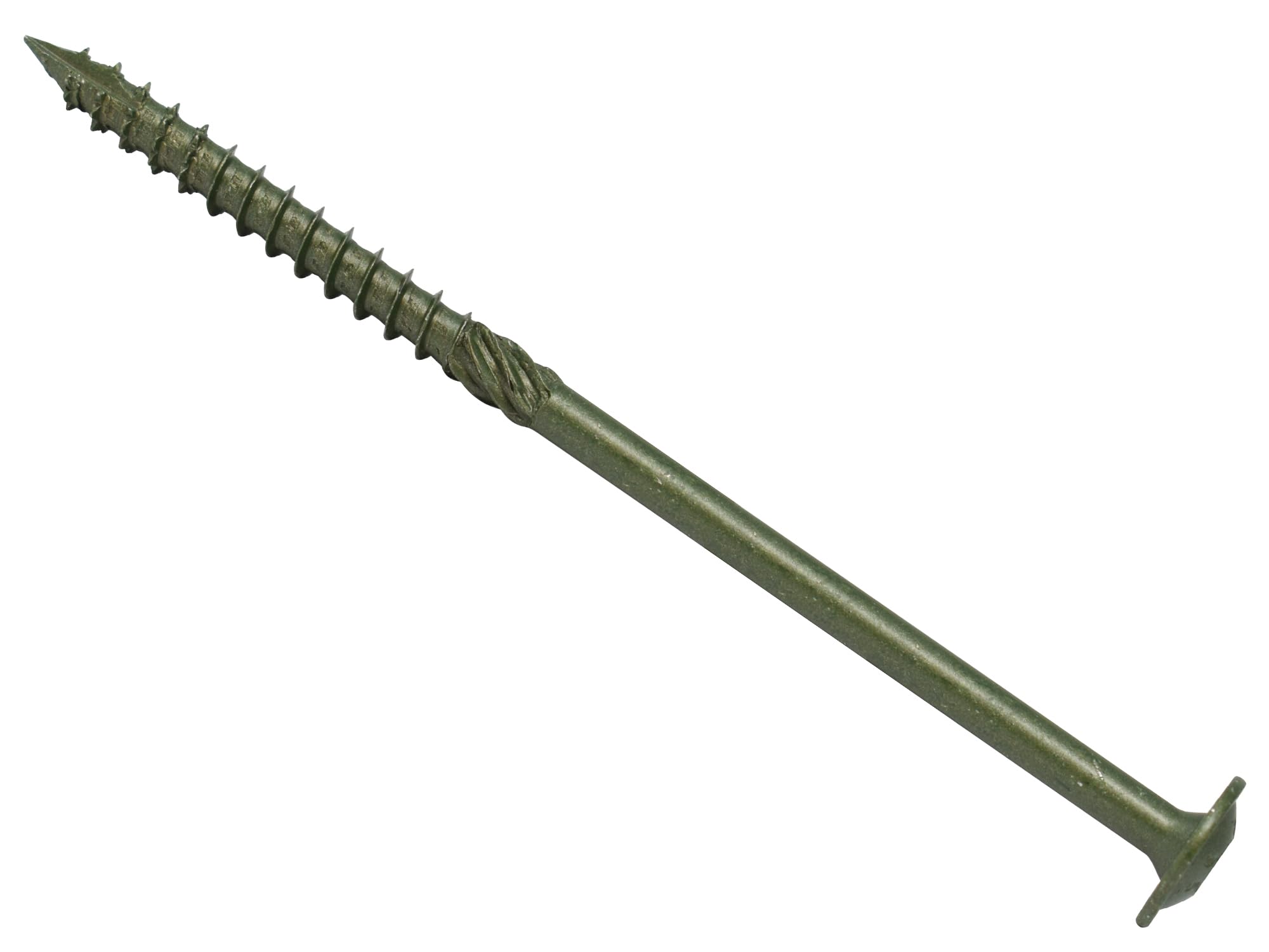 Forgefix SPECTRE Timber Fix Screws 8.0 x 250mm Green | Heavy-Duty Wood Screws | Box of 50 | High Torque | Exterior Use