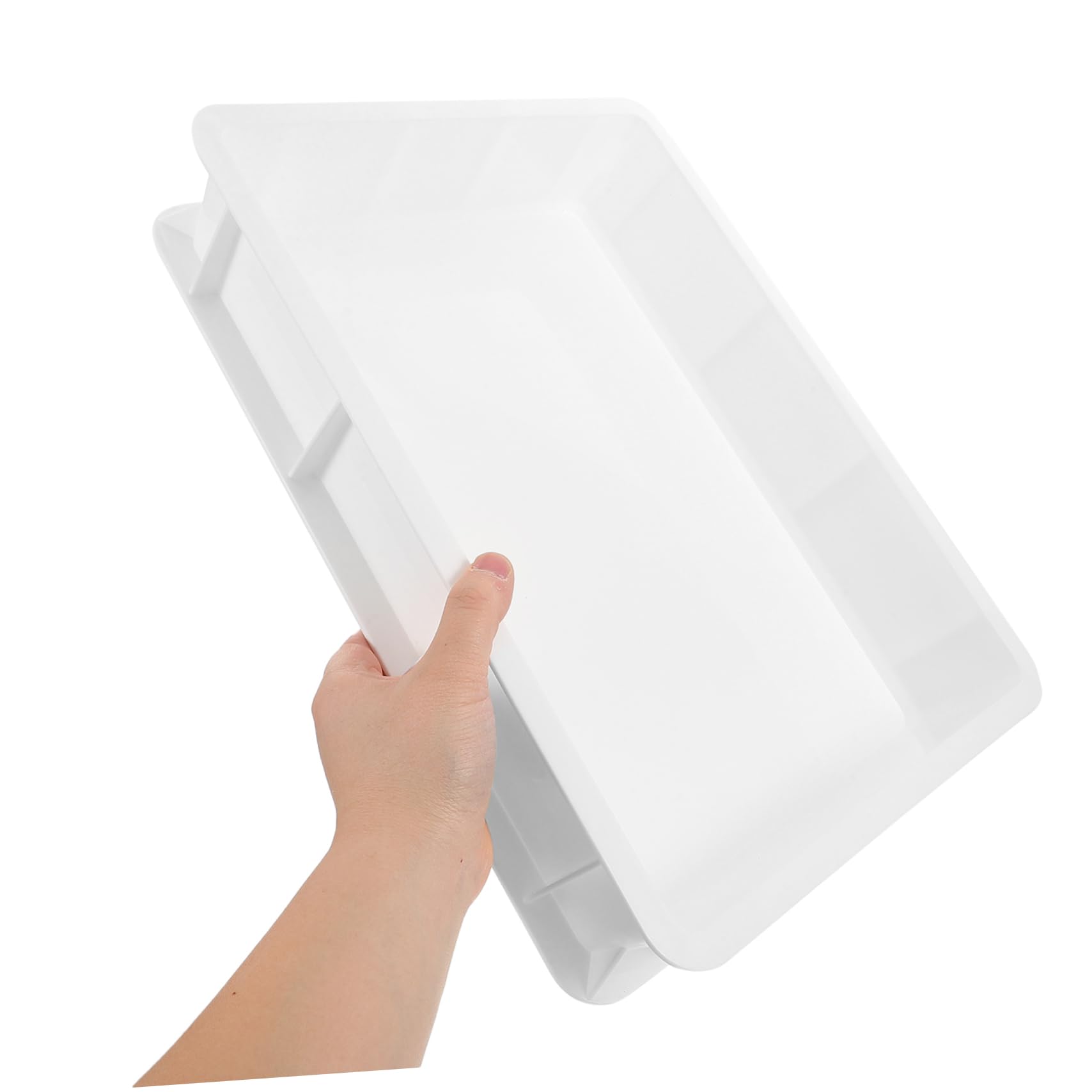 Garneck Contenitore di Plastico Bianco per e Lievitazione in Pizza senza Coperchio Design Impilabile Salvaspazio Ottimizza Flusso Lavoro Uso Commerciale e Domestico