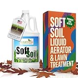 Soft Soil Liquid Soil Aerator & Lawn Treatment to Fix Compacted Soils, Improve Drainage with Non-Mechanical Liquid Application. 1 Gallon
