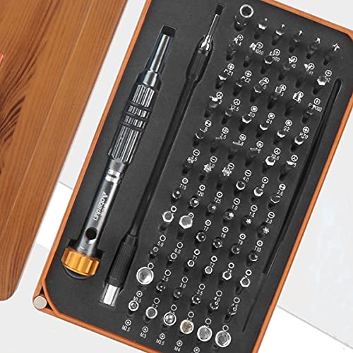 Set de destornilladores 68 en 1 con estuche de madera miniatura 4