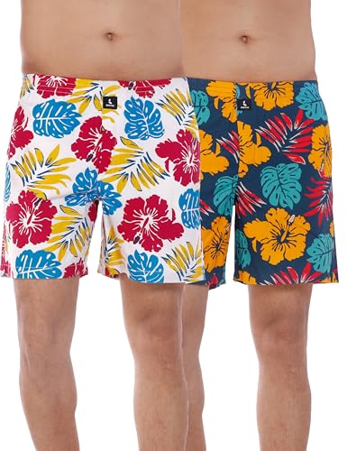Image of Cotton Boxer Shorts for Men, Breathable, Comfortable & Lightweight (Pack of 2)