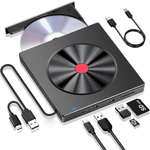 Unidad Externa Multifuncional CD DVD USB 3.0 Tipo C miniatura 1