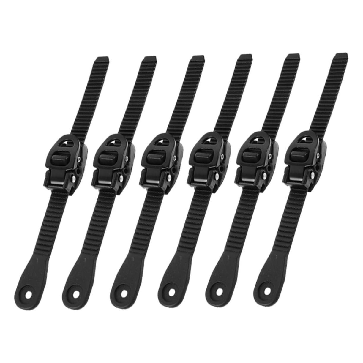 BESPORTBLE 6pcs Roller Skate Strap Replacement for Inline Skates and Speed Skates Adjustable Buckle for Skating Shoes Suitable for Ice Skates and Ski Boots