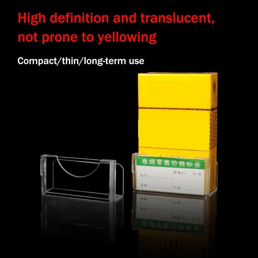 Store Display Rack Wall Mounted Storage Rack Supermarket Convenience Store Automatic Cigarette Rack Space Saving Assembled Display Cabinet,Retail Cigarette Display Rack Set of 10 - Clear TOB image 2