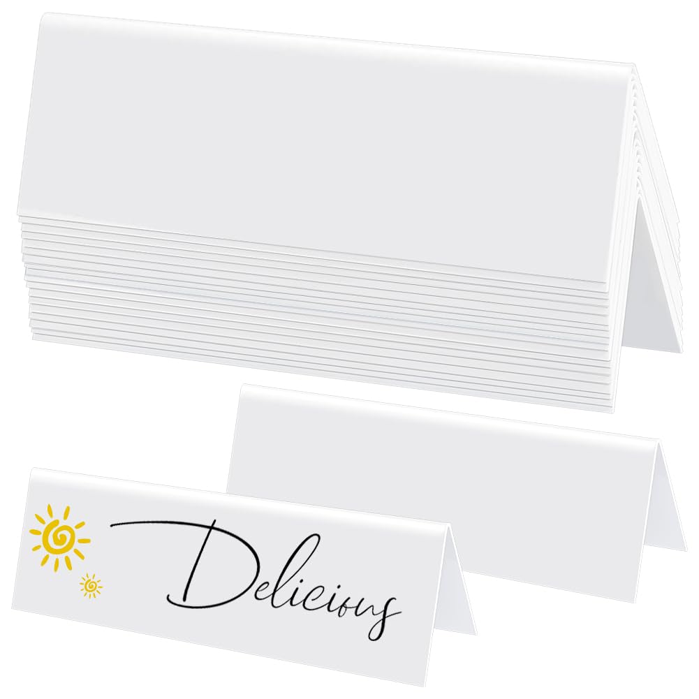 20 Stück Abwischbare Namensschilder 20 x 220 x 66mm Weiß Wiederverwendbar Für Hochzeitsgäste Büro Konferenzen Und Meetings