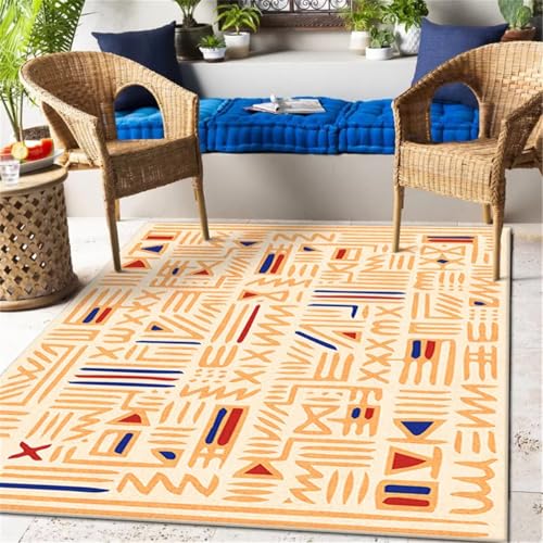 Tapis de texture florale géométrique coloré antidérapant - 2