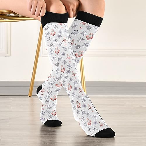 Image of Wusikd Pirate Skulls Compression Socks for Women and Men Circulation Cute Long Socks for Athletic Running 1